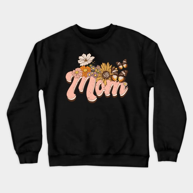 Mom retro distressed design Crewneck Sweatshirt by BAB